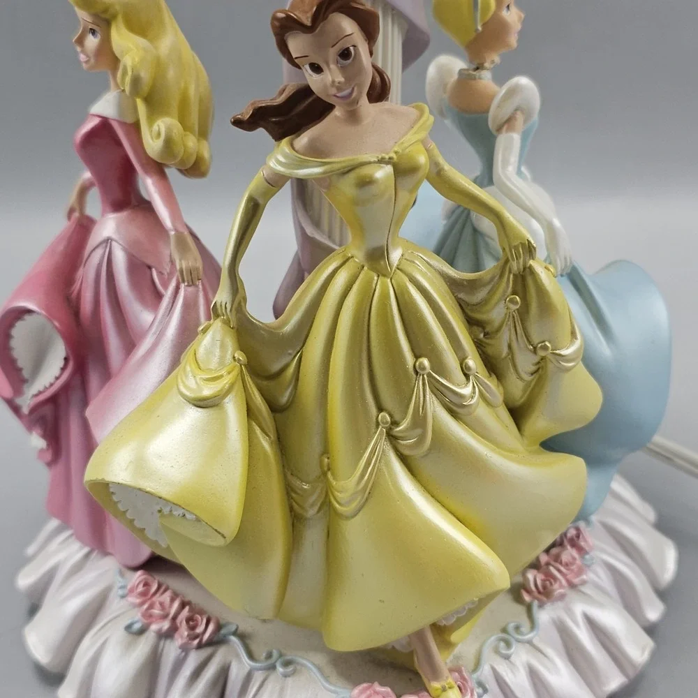 Vintage Disney Princess Lamp Belle Cinderella Sleeping Beauty 16